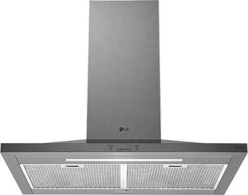 LG - 36" Convertible Range Hood with WiFi - Stainless steel
