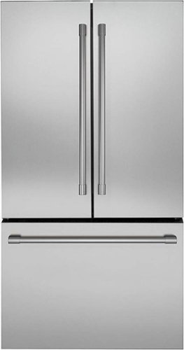 Monogram - 23.1 Cu. Ft. French Door Counter-Depth Refrigerator - Stainless steel