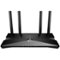 TP-Link - Wireless-AX1500 Dual-Band Wi-Fi 6 Router - Black-Front_Standard
