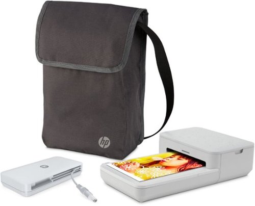  HP - Sprocket Studio Bundle 4&quot; x 6&quot; Photo Printer with Power Bank and Bag