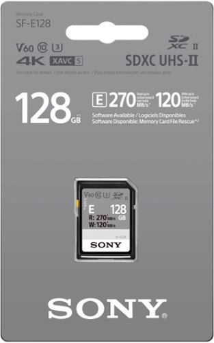 Sony SF-E Series 128GB SDXC UHS-II Memory Card WORLDWIDE DELIVERY