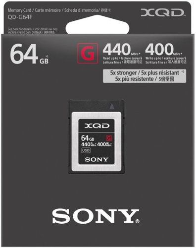 Sony QDG64F/J 64GB XQD Memory Card WORLDWIDE DELIVERY