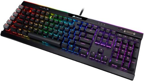 CORSAIR - K95 RGB PLATINUM XT Teclado para juegos con interruptor lineal de velocidad Cherry MX mecánico con cable de tamaño completo - Negro