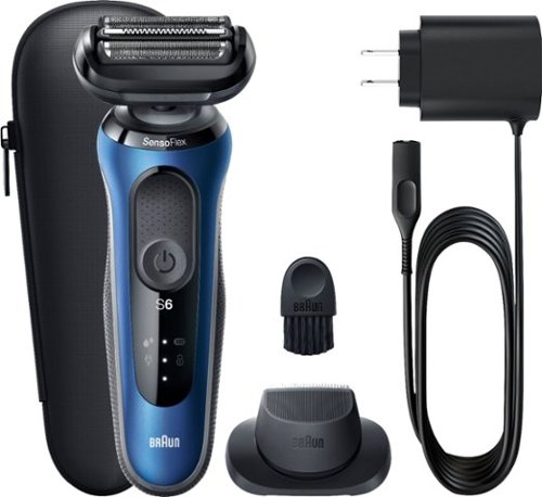 Braun Series 6 Wet/Dry Electric Shaver - Blue GLOBAL SHIPPING