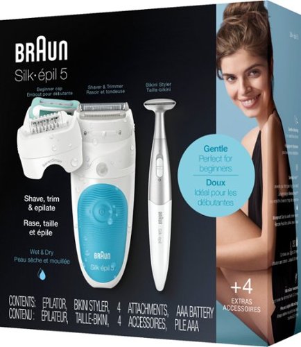 Braun Silk-épil 5 Epilator - White/Blue SHOP ONLINE