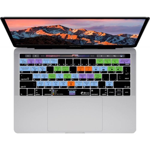 KB Covers - Keyboard Cover for MacBook Pro w/Touch Bar - 13" & 15" - (2016-2019) - macOS Shortcuts - Multi
