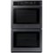 Samsung - 30" Built-In Double Wall Oven with WiFi - Black Stainless Steel-Front_Standard