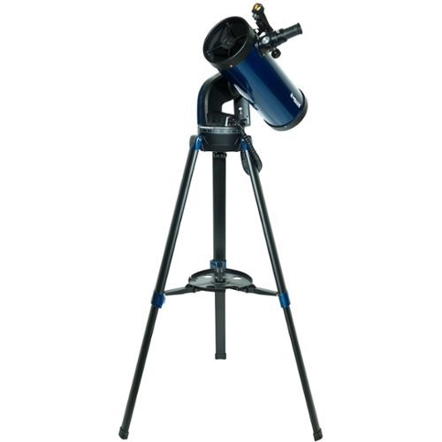 Meade - StarNavigator NG 130mm Newtonian Reflector Telescope with Computer Controller - Black/Blue-Angle_Standard 