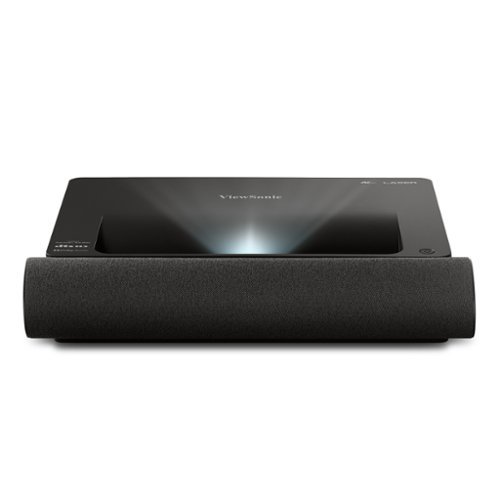 ViewSonic - X2000B-4K 3840 x 2160 4K UHD Laser Wireless Ultra Short Throw Projector - Black-Front_Standard 