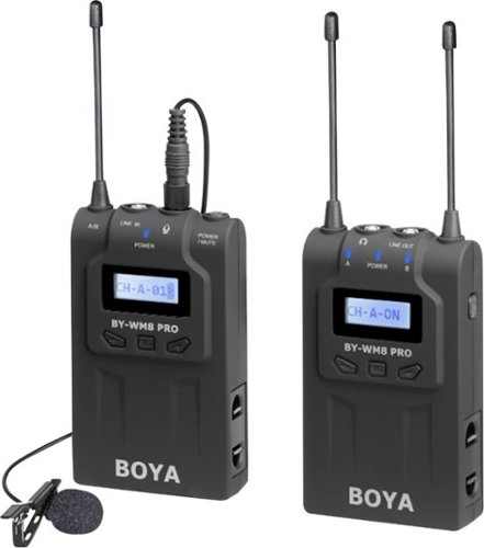 Image of BOYA - UHF Dual Channel Wireless Transmitter and Receiver Microphone System