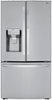 LG - 29.7 Cu. Ft. French Door-in-Door Smart Refrigerator with Craft Ice - Stainless Steel-Front_Standard