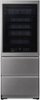 LG - SIGNATURE 65-Bottle Wine Refrigerator with InstaView - Textured Steel-Front_Standard