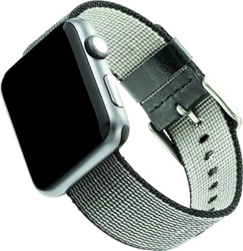 WITHit - Nylon Band for Apple Watch 42mm, 44mm and Series 7, 45mm - Black-Left_Standard 