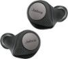 Jabra - Elite Active 75t True Wireless Noise Cancelling In-Ear Headphones - Titanium Black-Front_Standard