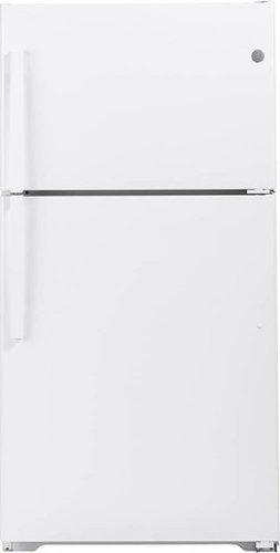 GE - 21.9 Cu. Ft. Top-Freezer Refrigerator - White