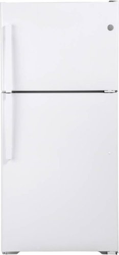 GE - 19.2 Cu. Ft. Top-Freezer Refrigerator - White