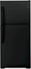 GE - 19.2 Cu. Ft. Top-Freezer Refrigerator with LED Interior Lighting - Black-Front_Standard