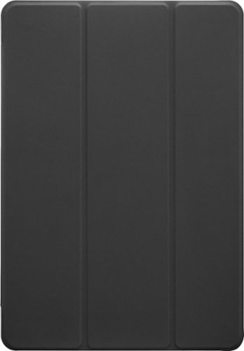  Dynex™ - Black Soft Touch Folio Case for iPad 10.2&quot; (7th, 8th, and 9th Generation) - Black