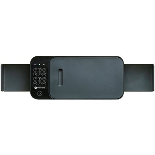 Motorola - Safe for Medications and Everyday Items with Electronic Keypad Lock - Black