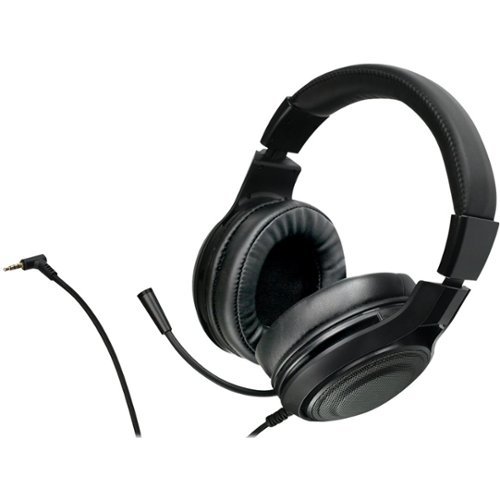 IOGEAR - Kaliber NUKLEUS Universal Wired Stereo Gaming Headset - Black