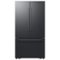 Samsung - 36 in. Wide Bespoke AI 30 cu. ft. 3-Door French Door Refrigerator with Zero Clearance Fit & In-Door Tall Water Dispenser - Matte Black Steel-Front_Standard