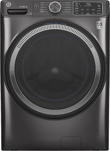 GE - 4.8 Cu. Ft. High-Efficiency Front Load Washer with UltraFresh Vent System - Diamond gray