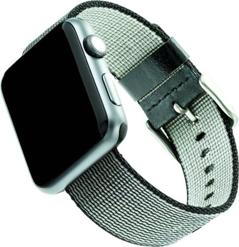 WITHit - Nylon Band for Apple Watch™ 38mm and 40mm - Black Nylon-Left_Standard 