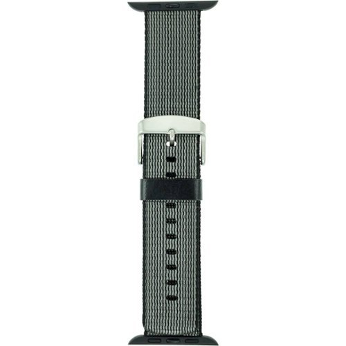 WITHit - Nylon Band for Apple Watch 38mm, 40mm and Series 7, 41mm - Black-Left_Standard 