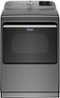 Maytag - 7.4 Cu. Ft. Smart Gas Dryer with Steam and Extra Power Button - Metallic Slate-Front_Standard