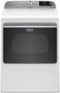 Maytag - 7.4 Cu. Ft. Smart Gas Dryer with Extra Power Button - White-Front_Standard