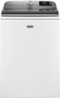 Maytag - 5.2 Cu. Ft. High Efficiency Smart Top Load Washer with Extra Power Button - White-Front_Standard 