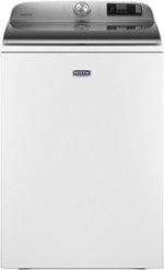 Maytag - 5.3 Cu. Ft. High Efficiency Smart Top Load Washer with Extra Power Button - White - Front_Standard