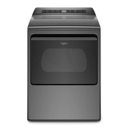 Whirlpool - 7.4 Cu. Ft. Electric Dryer with AccuDry Sensor Drying Technology - Chrome shadow