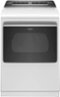Whirlpool - 7.4 Cu. Ft. Smart Electric Dryer with Steam and Intuitive Controls - White-Front_Standard