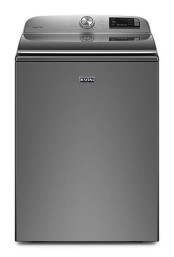 Maytag - 4.7 Cu. Ft. High Efficiency Smart Top Load Washer with Extra Power Button - Metallic slate