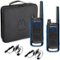 Motorola - Talkabout 35-Mile, 22-Channel FRS 2-Way Radio Bundle - Black/Blue-Angle_Standard