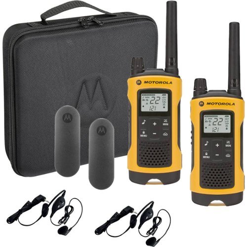 Motorola - Talkabout 35-Mile, 22-Channel FRS/GMRS 2-Way Radio Bundle - Yellow
