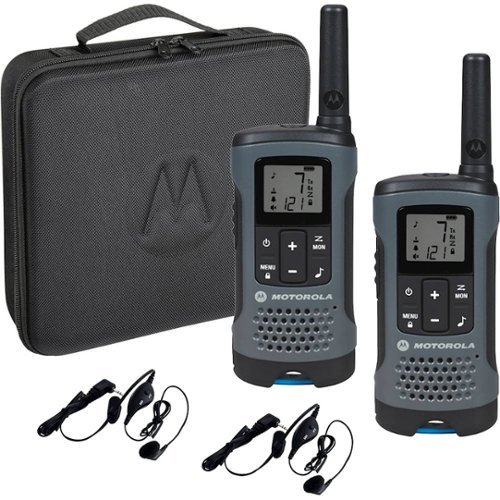 Motorola - Talkabout 20-Mile, 22-Channel FRS/GMRS 2-Way Radio Bundle - Dark Gray
