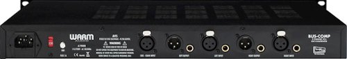 Warm Audio 2-Channel VCA Bus Compressor - Black WORLDWIDE DELIVERY
