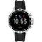 Fossil - Gen 5 Smartwatch 46mm Stainless Steel - Silver With Black Silicone Band-Front_Standard