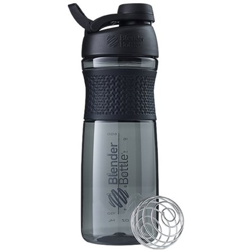 BlenderBottle - SportMixer 28 oz Water Bottle/Shaker Cup - Black