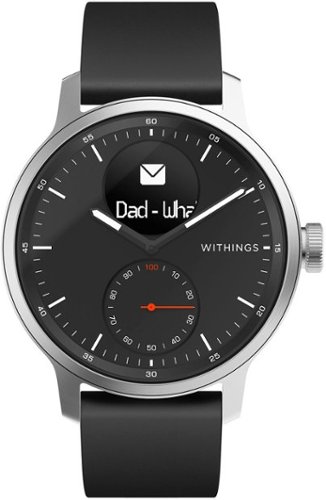 Withings SCANWATCH - Hybrid Smartwatch with ECG, heart rate and oximeter - 42mm - Black GLOBAL SHIPPING