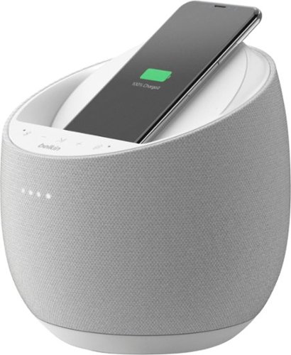 Belkin SoundForm Elite Hi-Fi Smart Speaker + Wireless Charger with Google Assistant - White SHOP ONLINE
