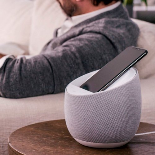 Belkin SoundForm Elite Hi-Fi Smart Speaker + Wireless Charger with Google Assistant - White BUY IN MIDDLE EAST