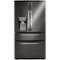 LG - 29.5 Cu. Ft. 4-Door French Door-in-Door Smart Refrigerator with Craft Ice - Black Stainless Steel-Front_Standard