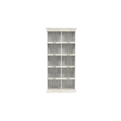 Sauder - Barrister Lane Collection 10-Shelf Bookcase - White Plank