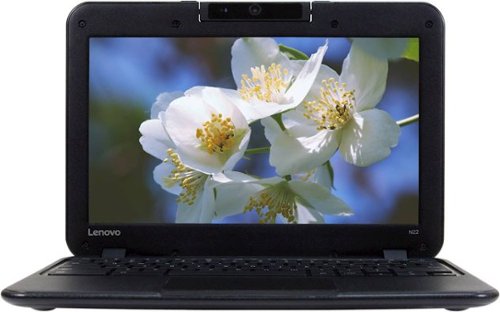 Lenovo - 11.6" Refurbished Chromebook - Intel Celeron - 4GB Memory - 16GB eMMC Flash Memory - Black-Front_Standard 