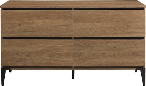 Walker Edison - Urban Storage TV Console for Most TVs Up to 56" - English Oak