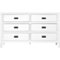 Walker Edison - Solid Wood Modern Classic 6-Drawer Dresser - White-Front_Standard
