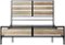 Walker Edison - Industrial 79" King-Size Slat Bed Frame-Front_Standard